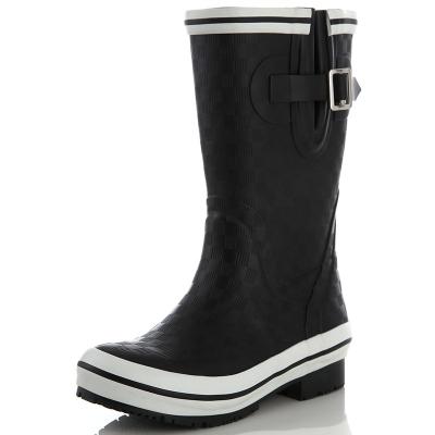 China New fashion waterproof black high heel waterproof rain boots for sexy women for sale