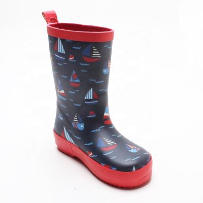 China 100 Moq Brand New Waterproof Sex Boots Water Boot Rubber Foldable Rain Boots Kids 2020 Boys Rain Boots for sale