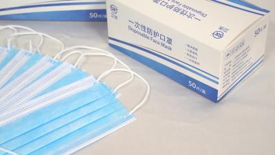 China S&J Non-medical face mask 3 ply disposable face mask non-medical non woven medical Face Mask for sale