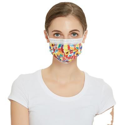 China S&J 3ly Patterned Custom Face Mask Factory Cheap Price Disposable Medical Mask Class III 3 Ply ASTMF2100 Level 3 Adult, Children for sale