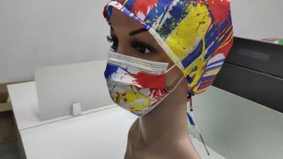 China S&J 3 ply disposable printed face mask african custom logo printed medical surgical face mask printed for sale