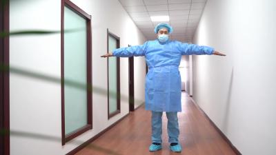 China China factory wholesale pp disposable waterproof isolation gown PP Isolation Gown for sale