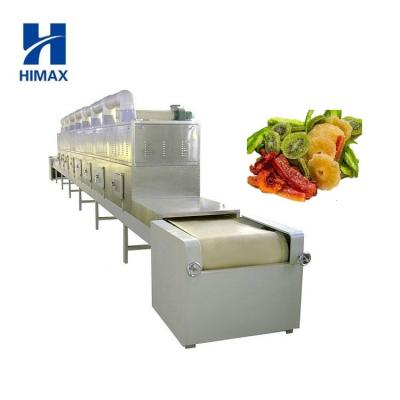 China Medicine Processing Conveyor Belt Industrial Type Microwave Leaves Moringa Herb Leaves Mushroom Food Dryer Microwave Tunnel Tea Drying Machine for sale