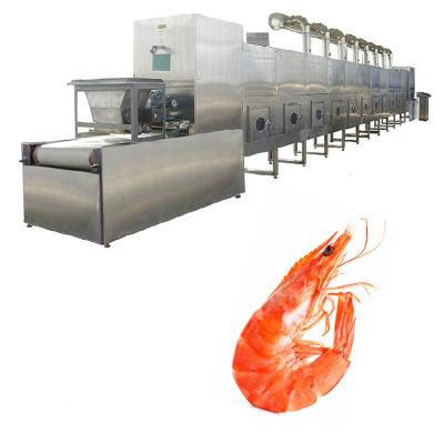 China Snack Factory Frozen Food Thawing Shrimp Dehydrator Microwave Dryer Machine for sale