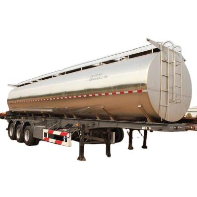 China SEARCH 3 axles truck trailer 40000/50000 liter fuel oil diesel gasoline water milk transport stainless steel crude tanker truck trailer for sale