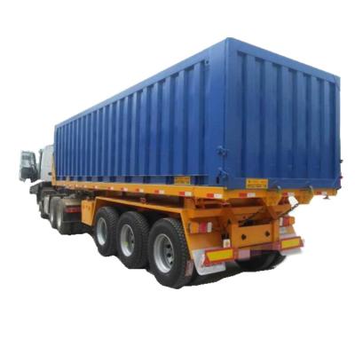 China Best Selling Truck 2axles 3axles 45ft 40ft 20ft Semi Trailer Flat Bed Trailer for sale