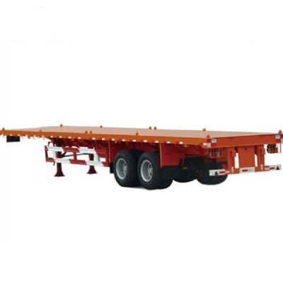 China Mingzhu brand gooseneck 20 truck trailer 30 ft 53ft 60 ton flatbed trailerfor sale for sale