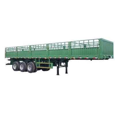 China Truck Trailer 3 Axle 40ft 50ton 60tons 80ton Barrier Cargo Semi Trailer for sale