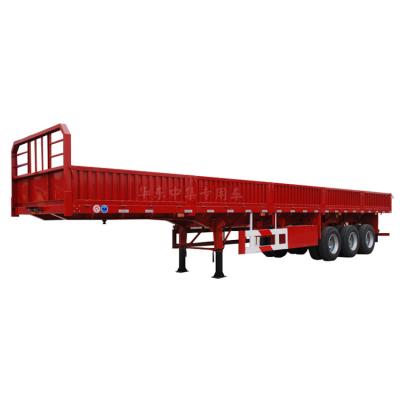 China 3 4 Axle Air Suspension Sidewall Bulk Cargo Mechanical Semi Trailer 2 Truck Trailer for sale