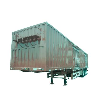 China Hot Selling Truck Trailer Exporting Trailer 53 Ft 2 3 Axle Van Type Box Semi Trailer Dry Van Trailer for sale