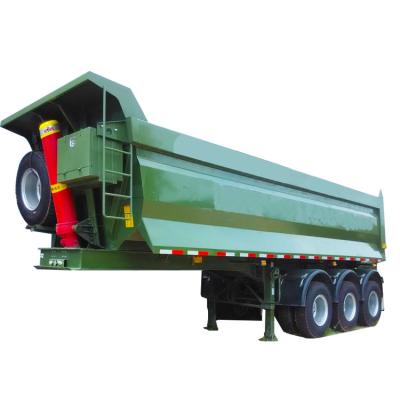 China Steel Axle Truck Trailer Dumper Customized Hydraulic Tractor Type Tipper Semi Truck Trailers for sale