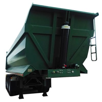 China China Factory 3 Axles 45cbm 40 50 U End Truck Trailer 60 Ton Tipper Dump Semi Truck Trailers Rear For Sale for sale