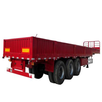 China Truck Trailer 3 Axles 45 Cubic Meter 60ton Rear Dump Tipper Side Tipper Dump Trailer for sale