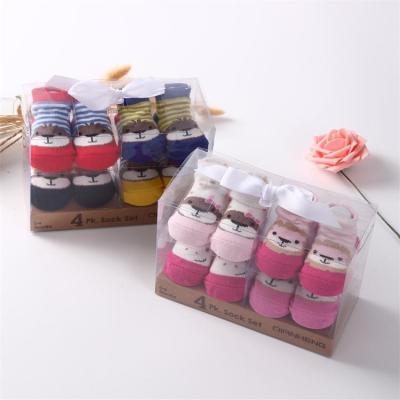 China Wholesale Cute Breathable Newborn Baby Animals Stripes Casual Socks Kids Baby For Boy And Girl Cotton Socks for sale