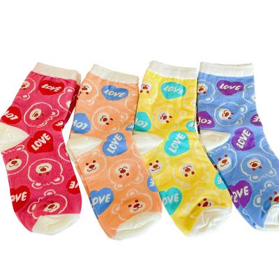 China 2022 Breathable Cotton Pinkycolor Medium Stockings Support Print Color Ventilation Socks for sale