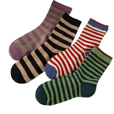 China 2022 Contrast Color Promotion Wholesale Breathable Medium Net Stockings Retro Socks for sale