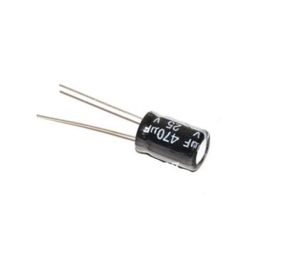 China - 20PCS/LOT 470UF 25V 8*12 contact customer service aluminum electrolytic capacitor 8*12 electrolytic capacitor 25v 470uf for sale