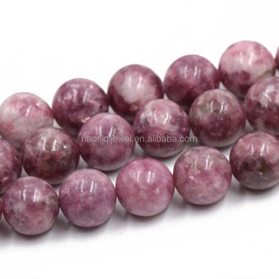 China Bead For Jewelry Making Natural Stone Beads 4-12mm Rose Tourmaline Beads Loose Gemstone Beads For Jewelry Making for sale