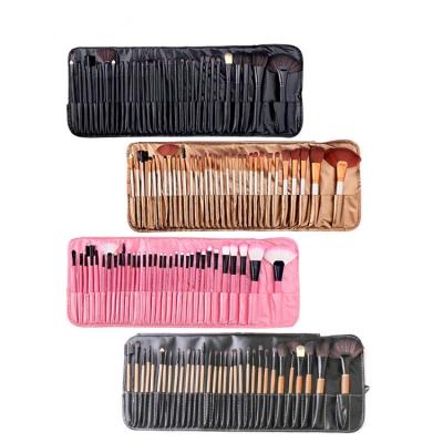 China Angular Blush Makeup Brush 24pcs Wholesale Custom Makeup Brush Vegan Rose Black Eye Makeup Brush Set Makeup Brush Set for sale