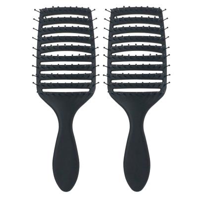 China Waterproof For Color Women Nylon Hair Brush Static Anti Knot Customize Logo Wholesale Hot Hair Comb Brush For Curly Hair for sale