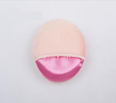 China Washable Hot Selling Soft Velvet Face Beauty Tools Round Cotton Powder Puff for sale