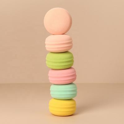 Chine Maange Macaron Christmas Sale Makeup Soft Hot Cute Pink Puff Sponge Flat Pink Makeup Sponge à vendre