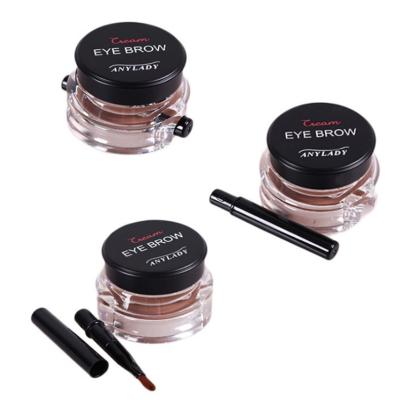 Chine Waterproof Eyebrow Pomade 3 Color Waterproof Eyebrow Makeup Eyebrow Gel With Brush à vendre