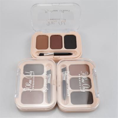 China Long Lasting Makeup Color Eyebrow Cream Eyeshadow Palette Waterproof Eyebrow Powder Palette With Brush à venda