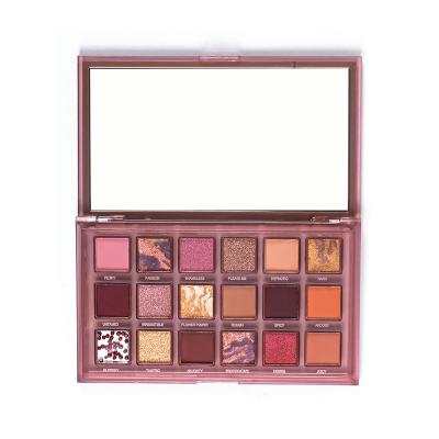 Κίνα Custom Waterproof Matte Eyeshadow Palette Cosmetics Makeup Eyeshadow Palette 18 Colors Glitter Waterproof Eyeshadow Palette προς πώληση