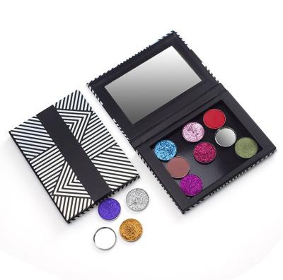 중국 Wholesale Waterproof 12 Color Diy Eyeshadow Palette Organizer Empty Magnetic Palette Case With Mirror For Eyeshadow 판매용