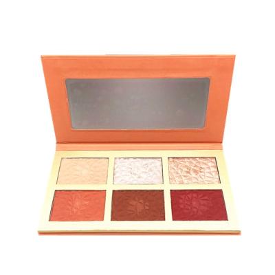 Китай Great Quality Private Label Sunscreen Blush 6 Color Contour Powder Highlighter Bar Makeup Control Palette продается