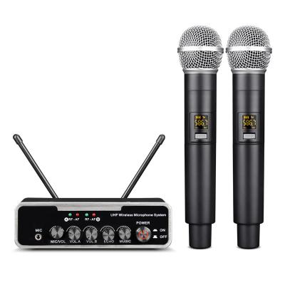 China Wireless Handheld Microphone U Segment Tow Two Tow Two Household TV KTV Mobile Computer Computer Singing To Mobile Microphone Handheld Microphone for sale