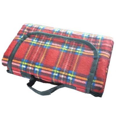 China PHOENIX picnic 100 polyester plaid picnic blanket foldable anti-pilling blanket cheap portable waterproof picnic blanket price BLUE for sale