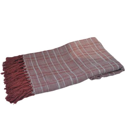 China BLUE PHOENIX Anti-pilling Woven Bamboo Plaid Tartan Blanket Portable Comfortable Cooling Throw New Design Eco-friendly Luxury Blanket Anti-pilling for sale