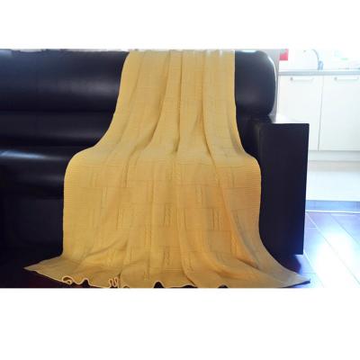 China Disposable BLUE PHOENIX viechle knitted blanket 55%silk 45%cashmere throw blanket custom made cozy winter thick warm blanket for bed wholesale for sale