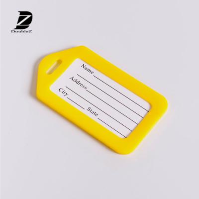 China Plastic Luggage Advertising Plastic Tag For Hotel for sale