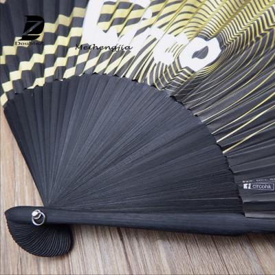 China Europe Advertising Printing Folding Bamboo Hand Fan for sale