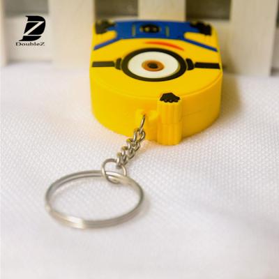 China Plastic Multifunction Mini Measuring Tape PVC Keychains for sale