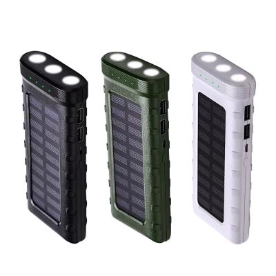 China 20000mah power bank, newest solar energy solar panel power banks power bank military bank for sale