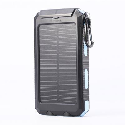 China Wholesale Free Custom Solar Power Bank 10000 Mah Portable Solar Phone Charger Solar Panel Charging Solar Power Bank for sale