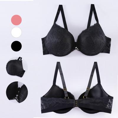 China New Design QUICK DRY Customized Sexy Lace 90%Nylon 10%Elastane Plus Size Lace Luxury Pump Molded Cup Cf Lingerie Lace Bra for sale