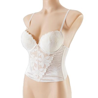 China Tight Supplier Selling Luxury 3/4 Cup Pump Cf V Monsoon Lace And Satin Molded Cup Wedding Bra Set for sale