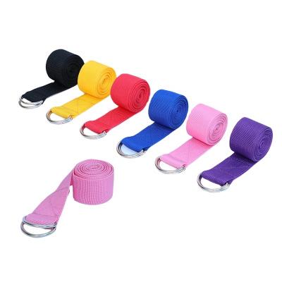 China Eco-friendly Flexibility Yoga Strap Stretching Elastic Ballet Band Yoga Exercise Stretch Belt for sale