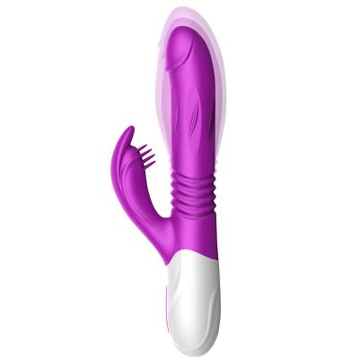 China Rechargeable 135MM 33MM USB Vibration Purple Sex Toys High Frequency Vibrating Stick for sale