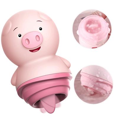 China Lovely Pig Tongue Licking Vibrator For Women Clit Licking Vibrator Sex Toys For Female Masturbation For Nipple for sale