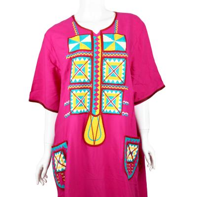 China Wholesale islamic clothing kitenge embroidery abaya rayon kaftan maxi casual african women dress wholesale for sale