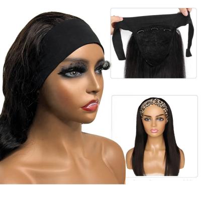 China Raw body wave cuticle aligned headband hair wigs women wholesale hair supplier body wave brazilian wigs for sale