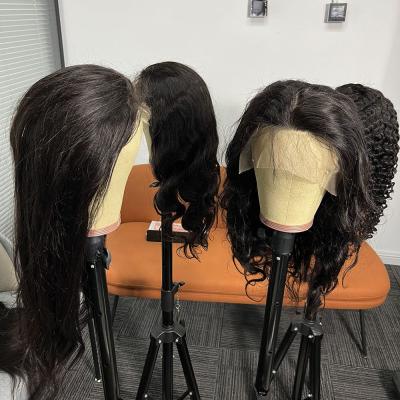 China Wholesale 360 ​​HD Curly Brazilian Straight Lace Headband Raw Brazilian Straight Pre Plucked To Lace Full Lace Wig Human Hair Wigs For Black Women for sale