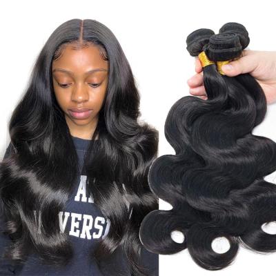 China Strengthen Weft Wholesale Bodywave Bundles Bundles Good Quality Seller Peruvian Hair Extension Hair Bundles With HD Lace Headbands for sale