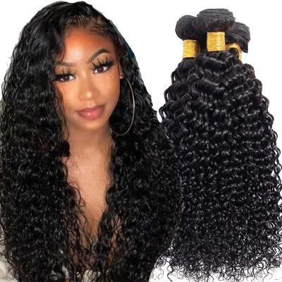 China Strengthen AFL 12a Weft Free Sample Grade Raw Cuticle Aligned Curly Virgin Human Hair Bundle Vendors Human Hair Extensions for sale